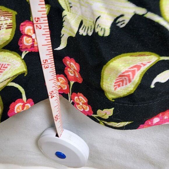 J Jill Dress Womens Medium Black Floral Maxi Capsule Cottage Coastal Casual - Picture 7 of 7